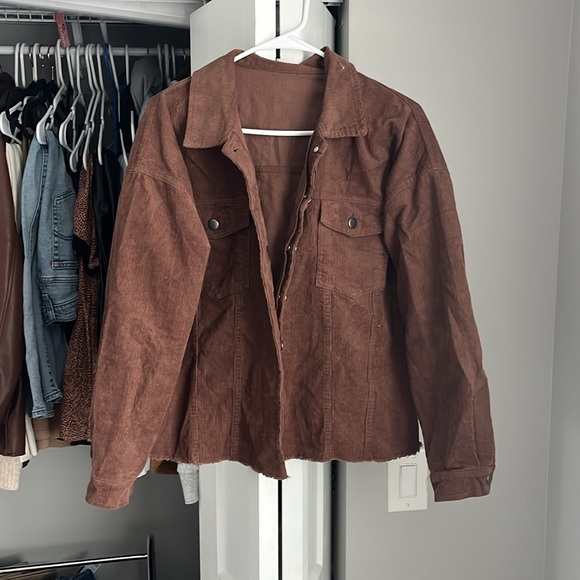 Dokotoo Amazon Dark Brown Corduroy Jacket, NWOT - Picture 4 of 7